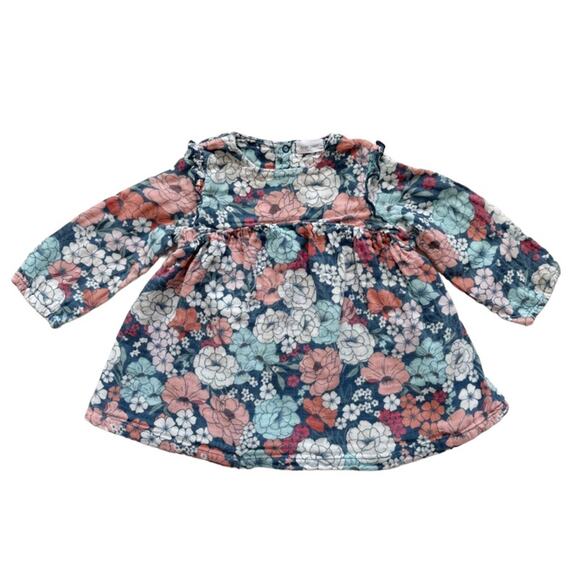 Angel Dear Floral Muslin Dress Size 6-12m - Picture 1 of 4